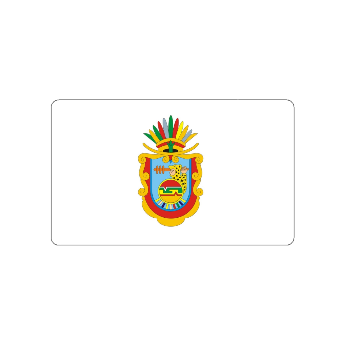 Flag of Guerrero Mexico STICKER Vinyl Die-Cut Decal-White-The Sticker Space