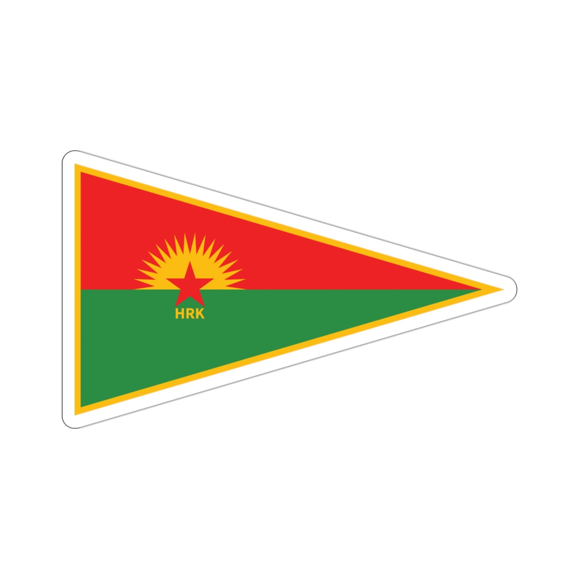 Flag of Hêzên Rojhilata Kurdistan (Iran) STICKER Vinyl Die-Cut Decal-3 Inch-The Sticker Space