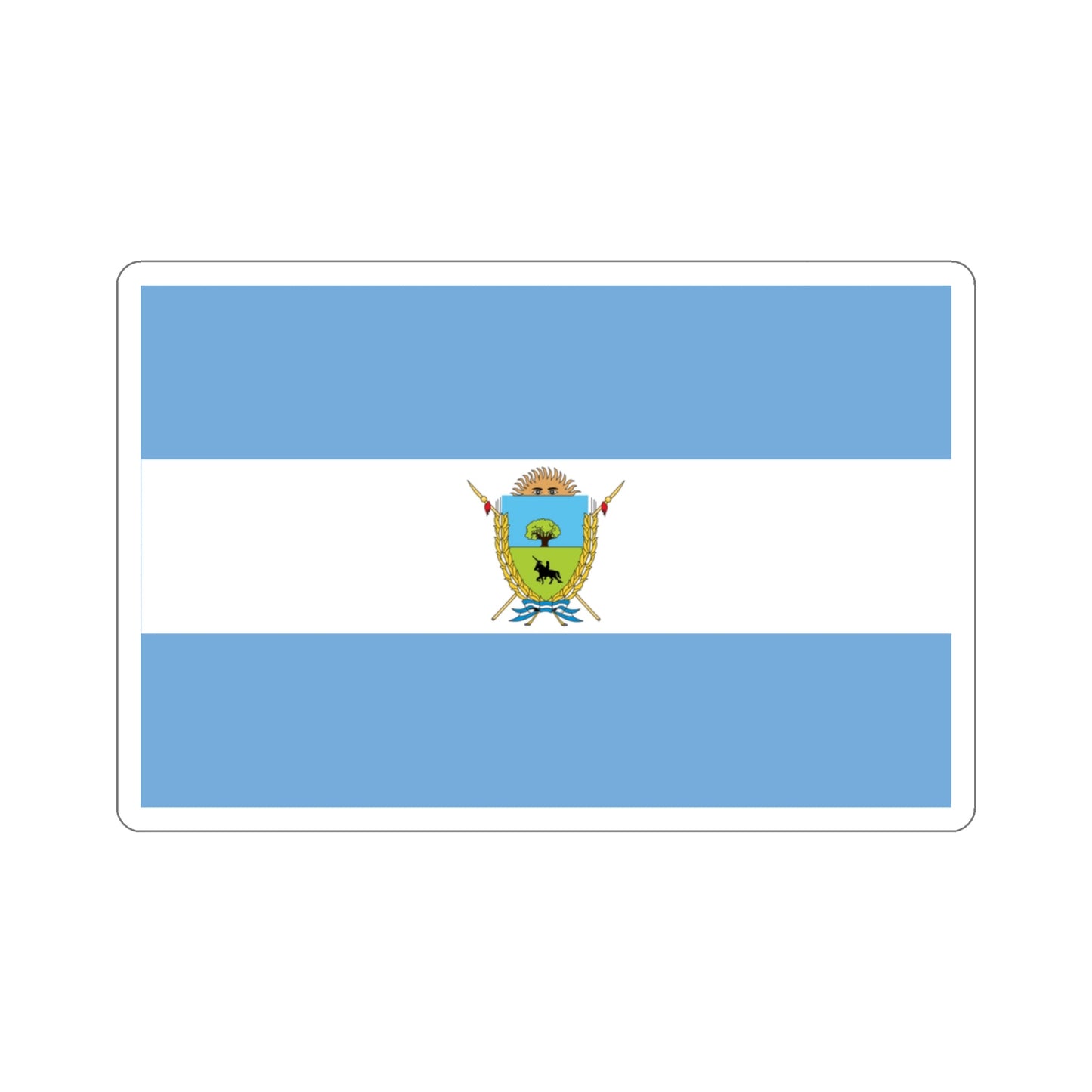Flag of La Pampa Province Argentina STICKER Vinyl Die-Cut Decal-3 Inch-The Sticker Space