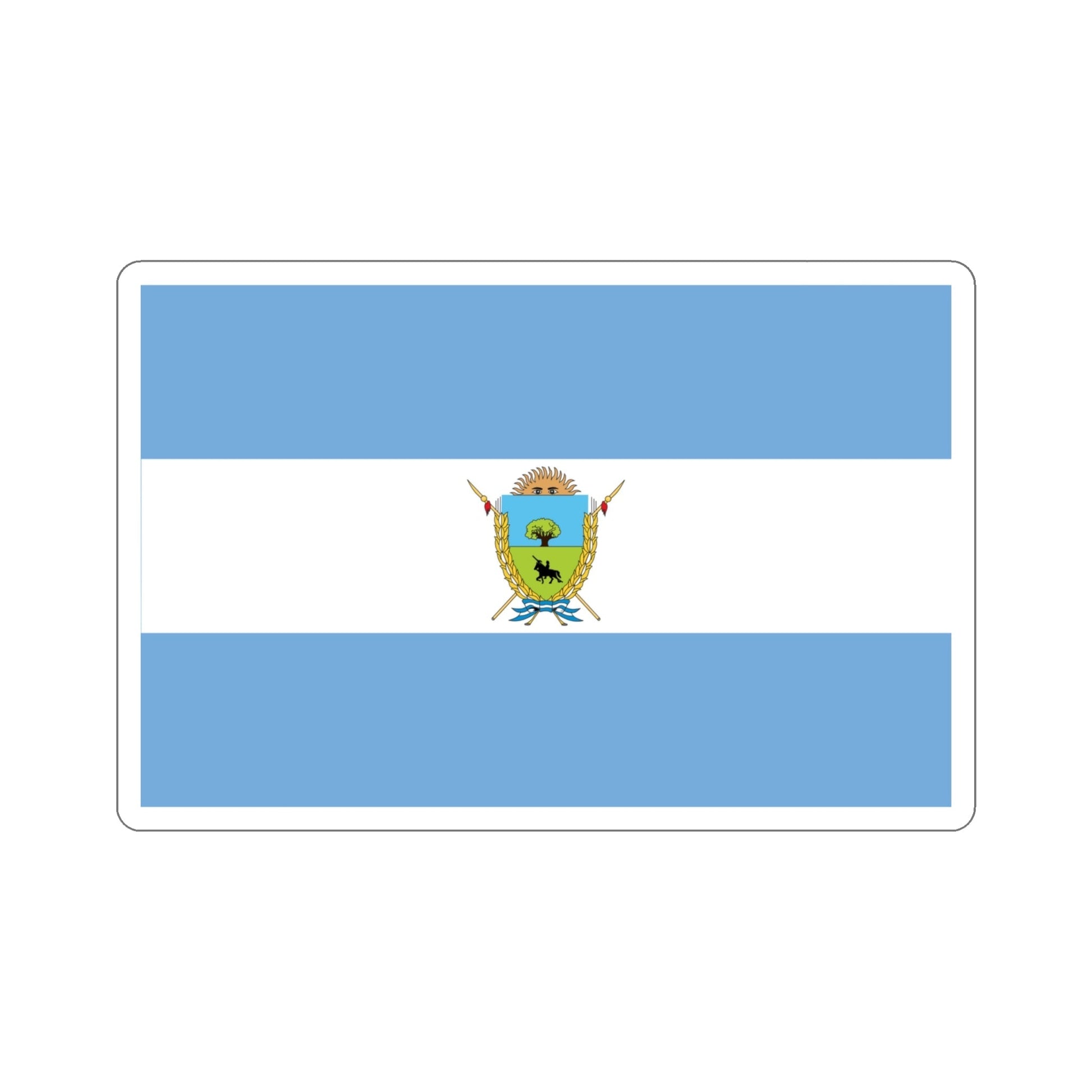 Flag of La Pampa Province Argentina STICKER Vinyl Die-Cut Decal-4 Inch-The Sticker Space