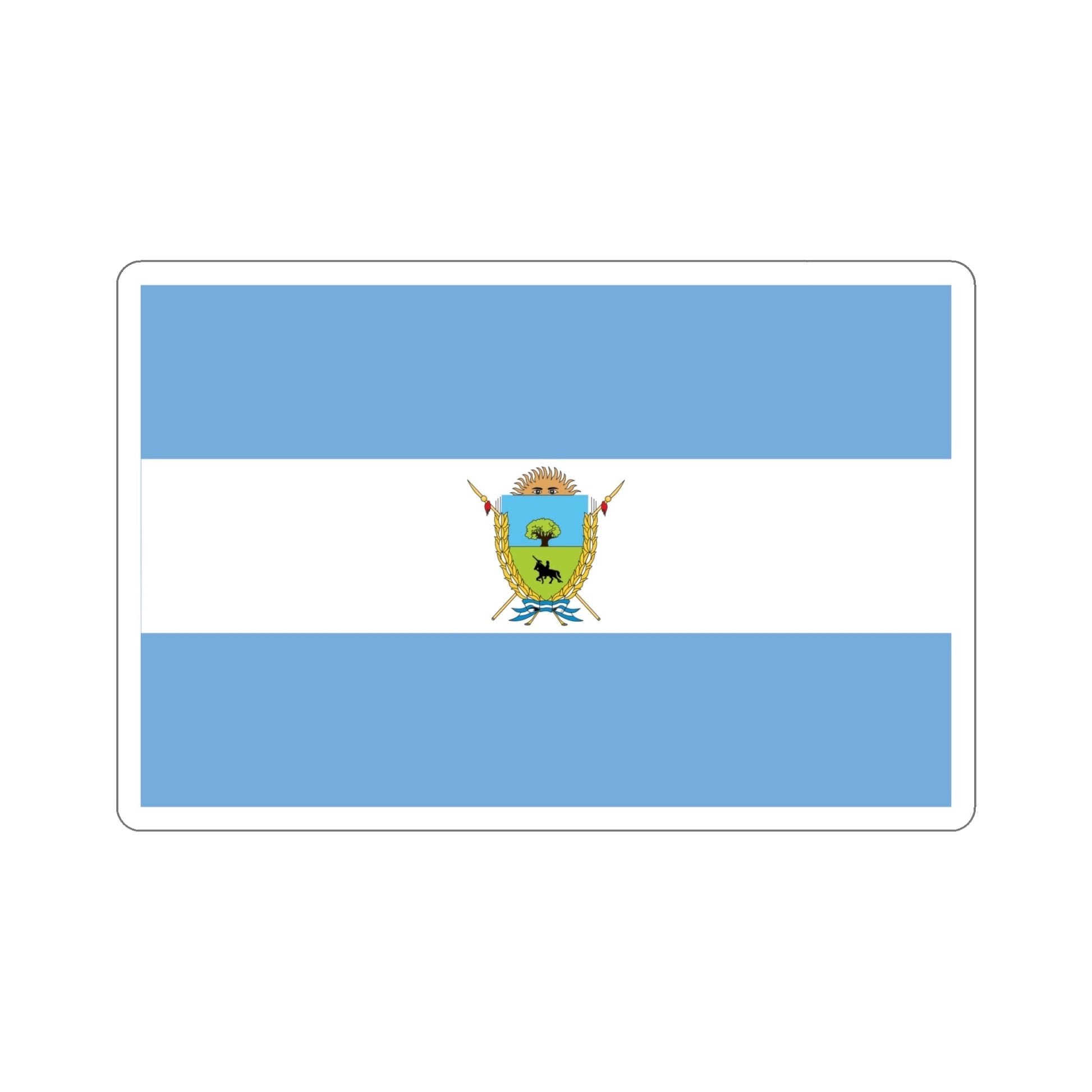 Flag of La Pampa Province Argentina STICKER Vinyl Die-Cut Decal-6 Inch-The Sticker Space