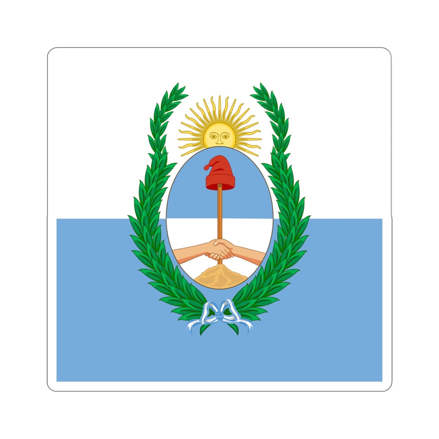 Flag of Mendoza Province Argentina STICKER Vinyl Die-Cut Decal-4 Inch-The Sticker Space