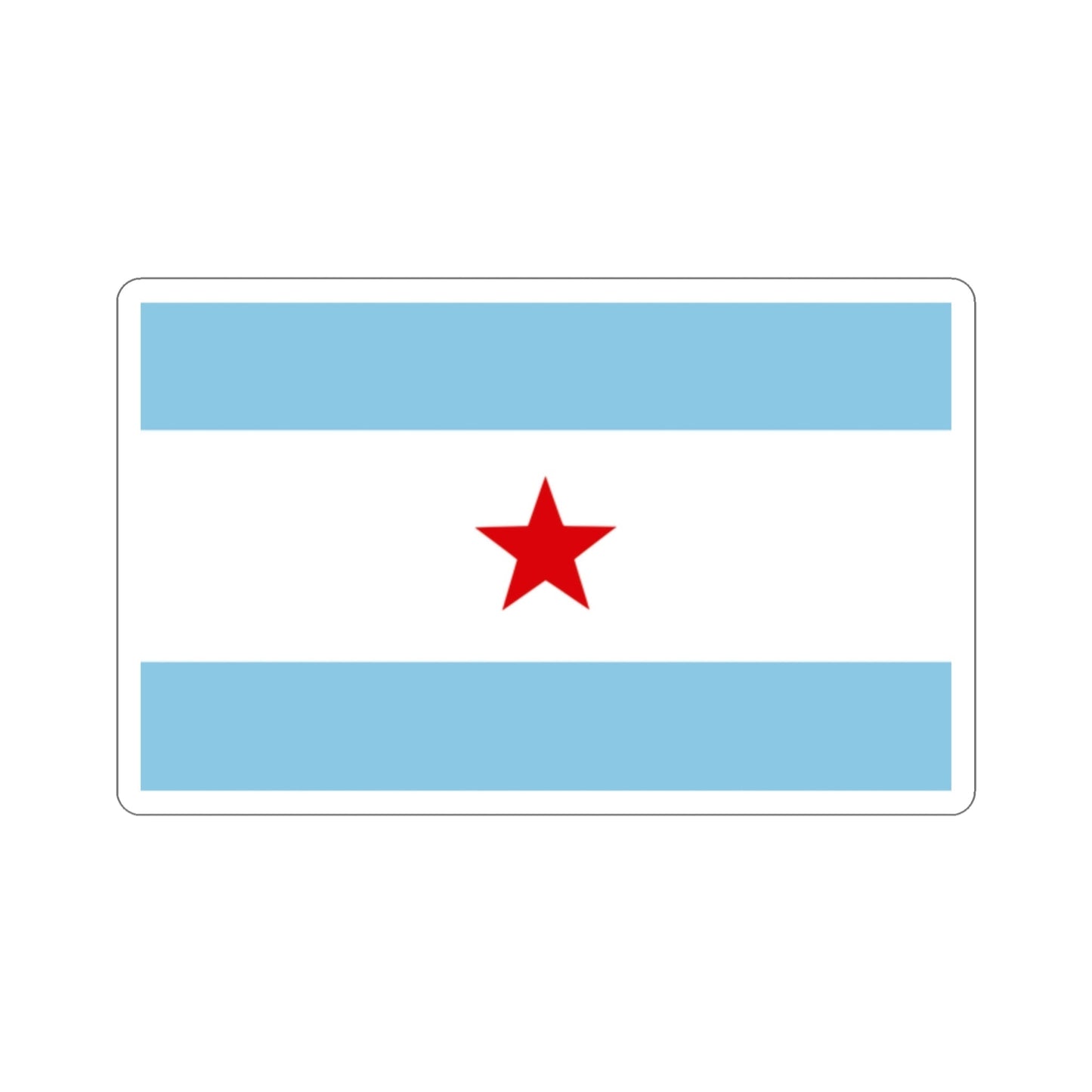 Flag of Nicaragua under William Walker (1856-1857) STICKER Vinyl Die-Cut Decal-2 Inch-The Sticker Space