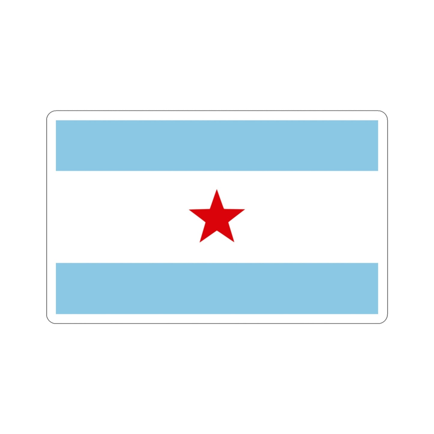 Flag of Nicaragua under William Walker (1856-1857) STICKER Vinyl Die-Cut Decal-3 Inch-The Sticker Space