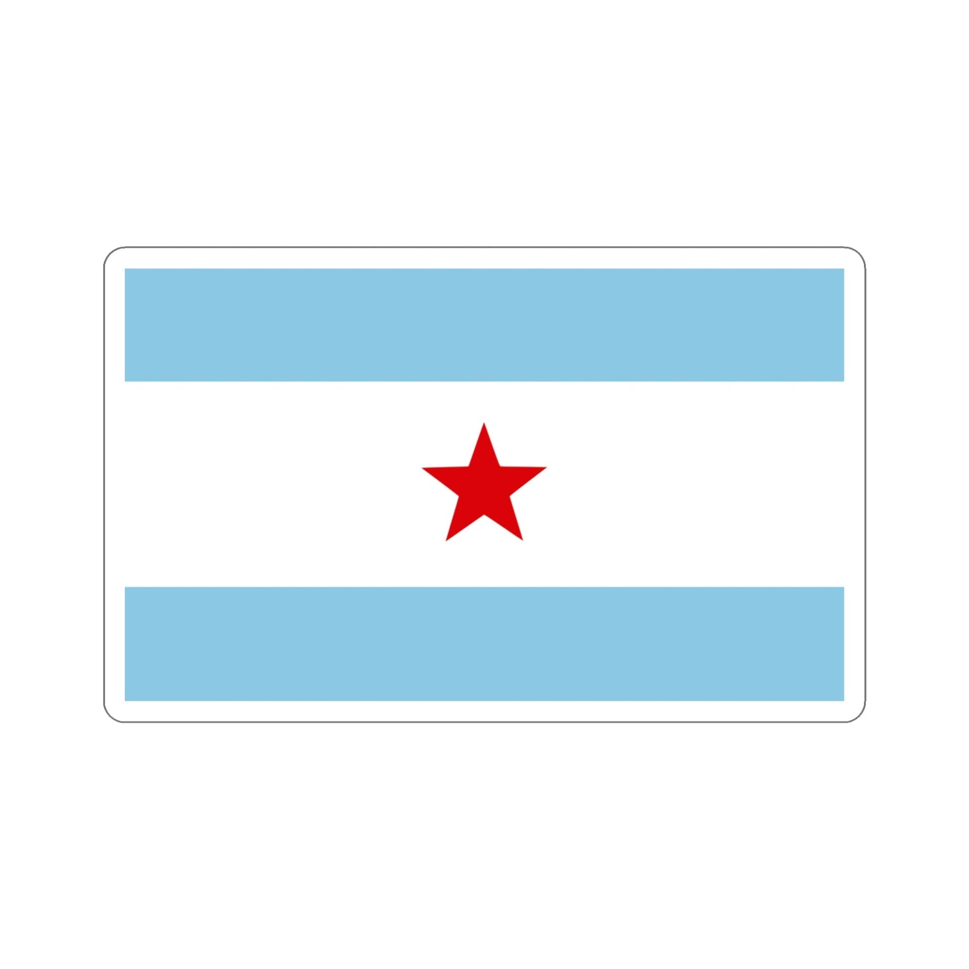 Flag of Nicaragua under William Walker (1856-1857) STICKER Vinyl Die-Cut Decal-4 Inch-The Sticker Space