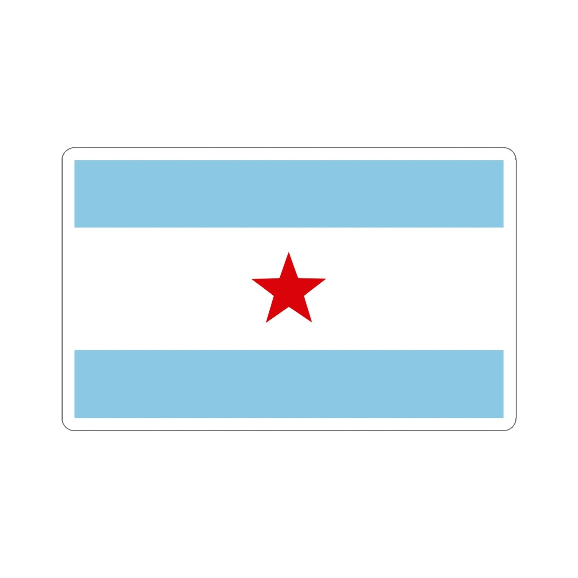 Flag of Nicaragua under William Walker (1856-1857) STICKER Vinyl Die-Cut Decal-6 Inch-The Sticker Space