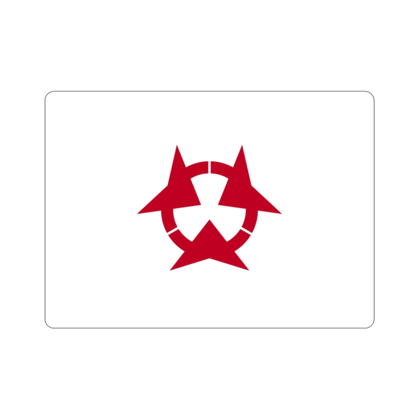 Flag of Oita Prefecture Japan STICKER Vinyl Die-Cut Decal-2 Inch-The Sticker Space