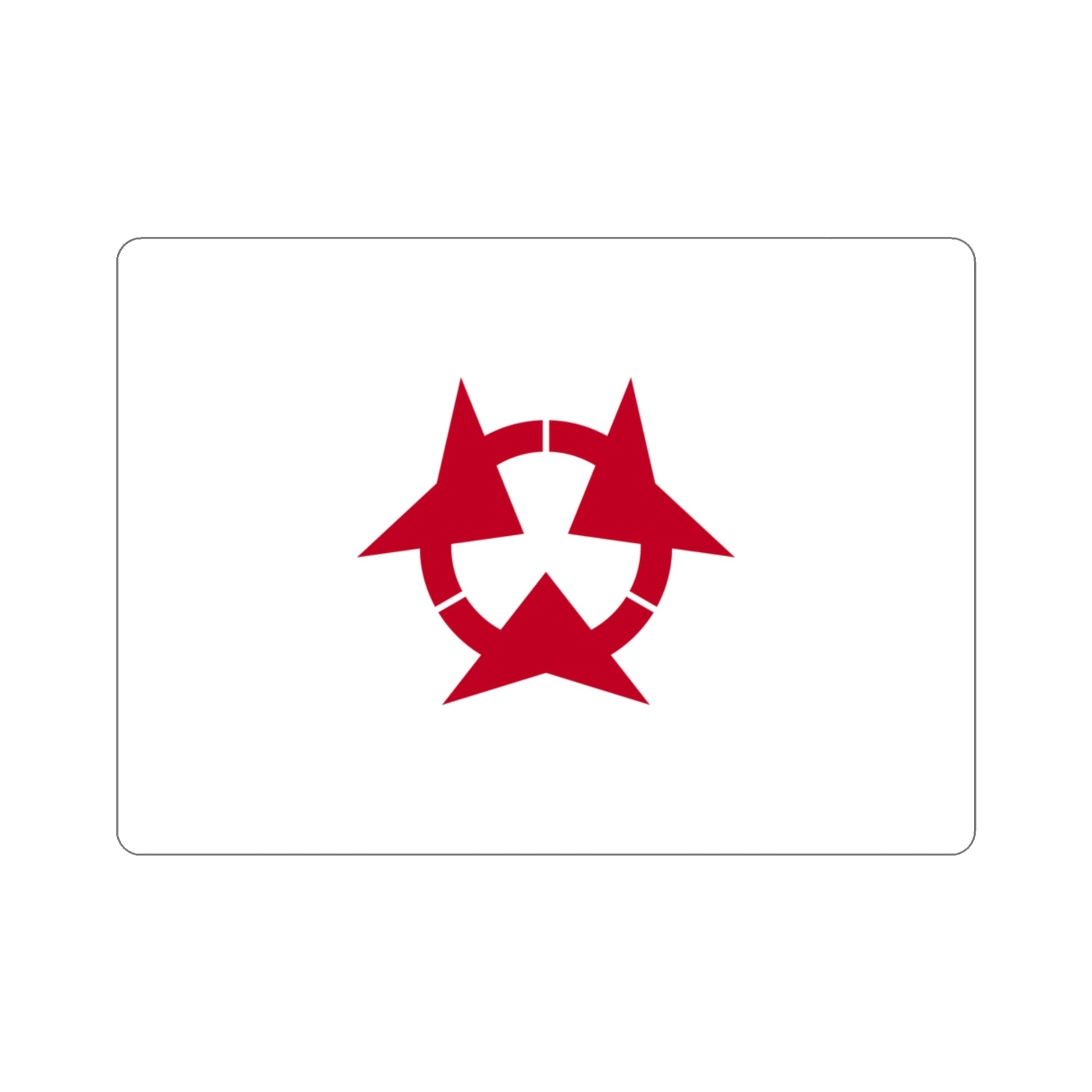 Flag of Oita Prefecture Japan STICKER Vinyl Die-Cut Decal-3 Inch-The Sticker Space