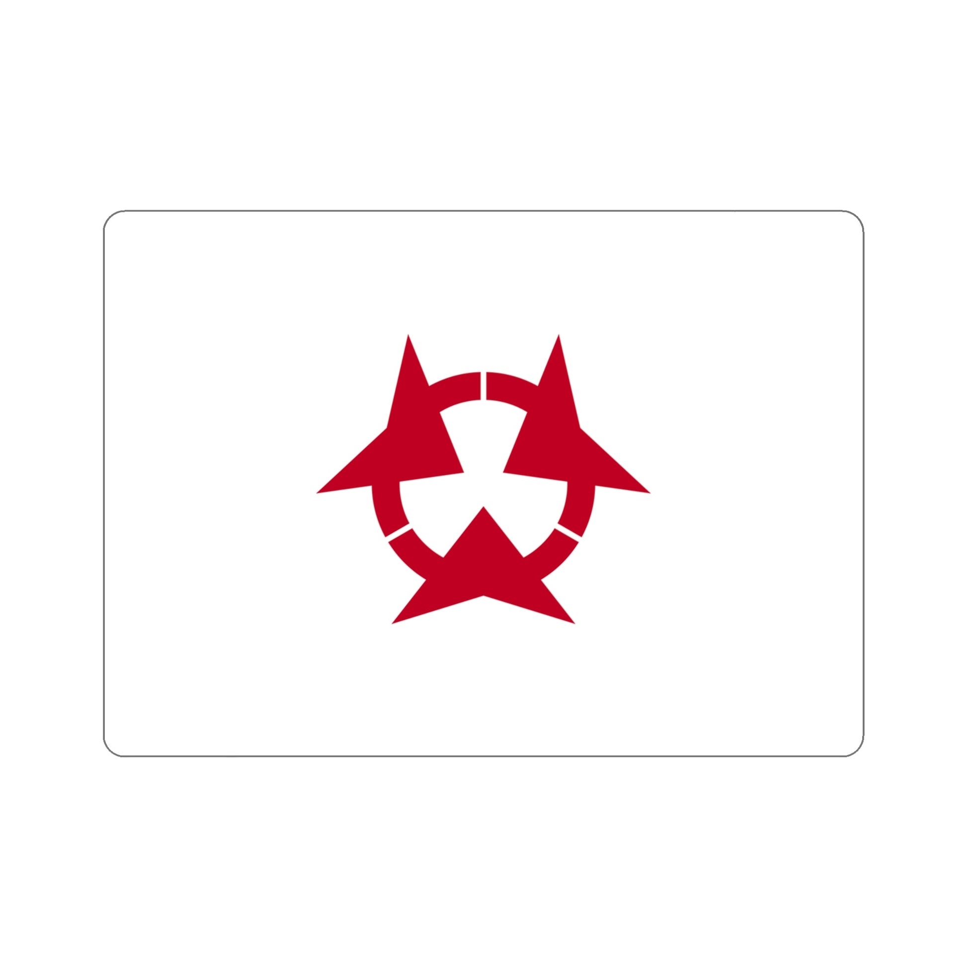 Flag of Oita Prefecture Japan STICKER Vinyl Die-Cut Decal-4 Inch-The Sticker Space