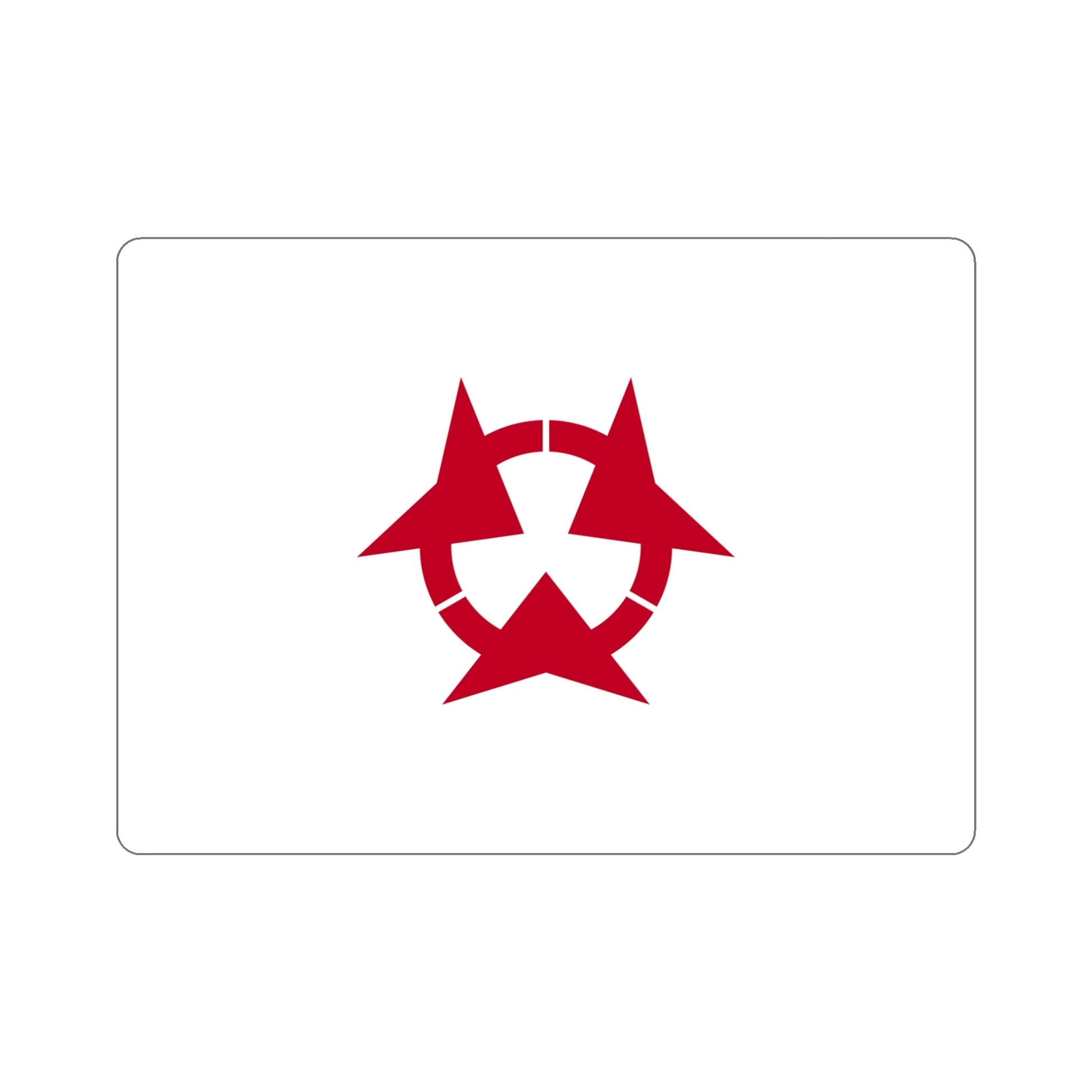 Flag of Oita Prefecture Japan STICKER Vinyl Die-Cut Decal-5 Inch-The Sticker Space