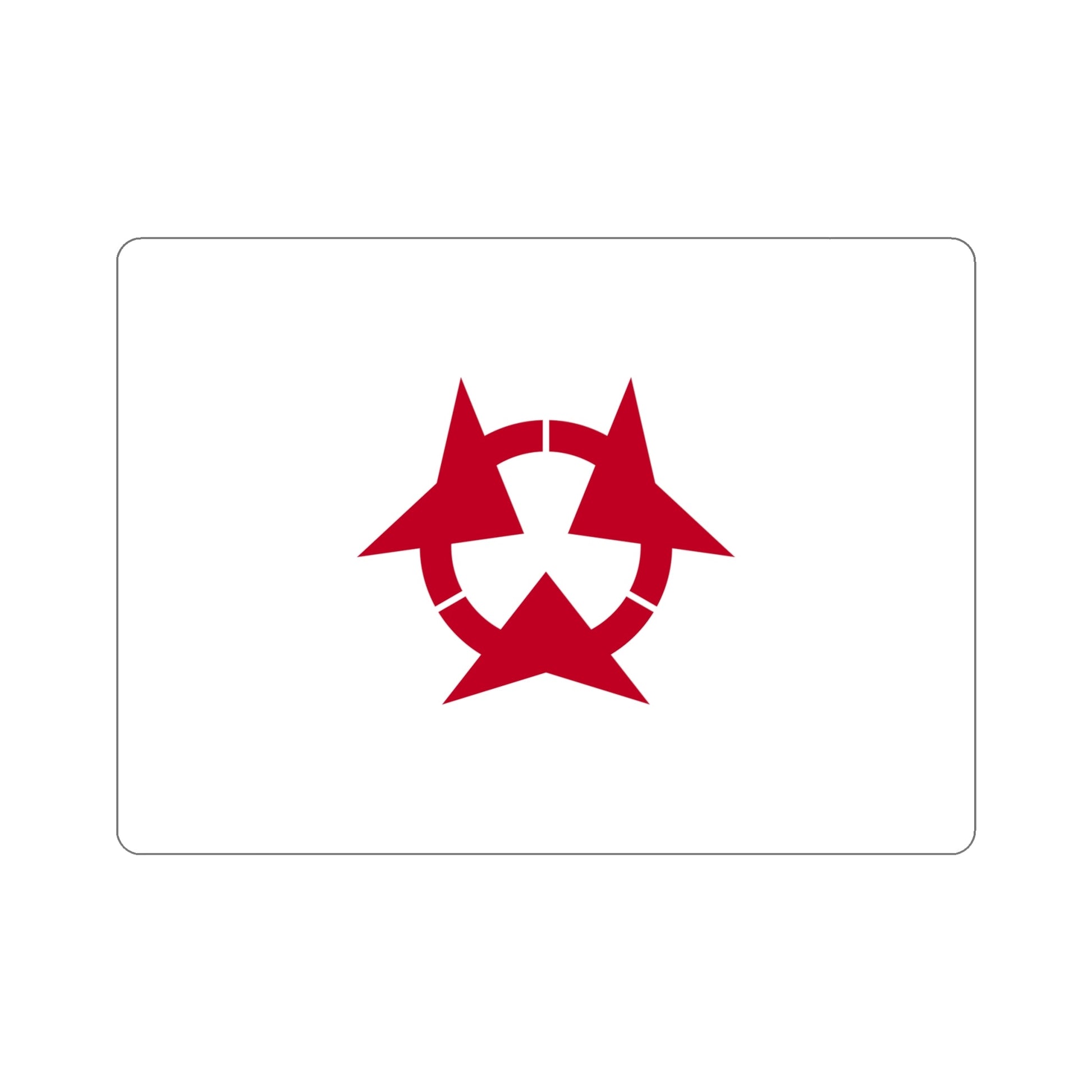 Flag of Oita Prefecture Japan STICKER Vinyl Die-Cut Decal-6 Inch-The Sticker Space