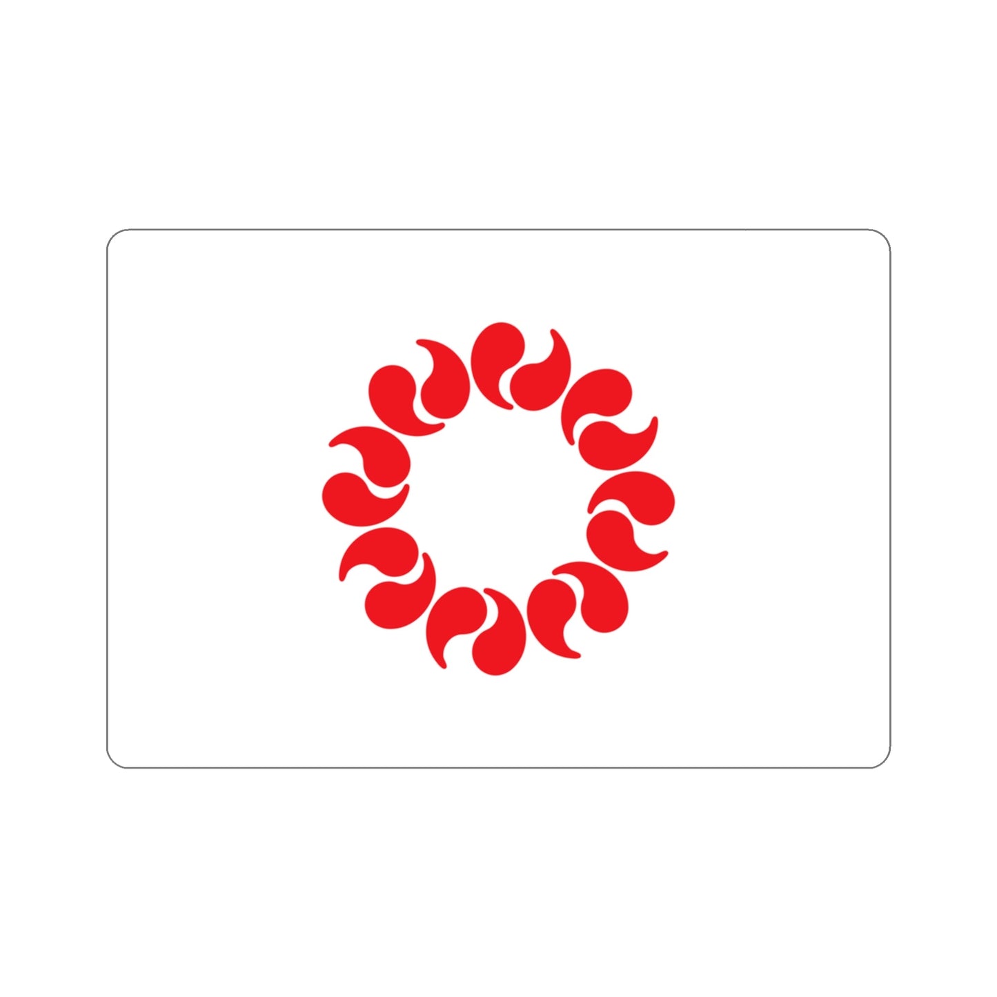 Flag of Saitama Prefecture Japan STICKER Vinyl Die-Cut Decal-The Sticker Space