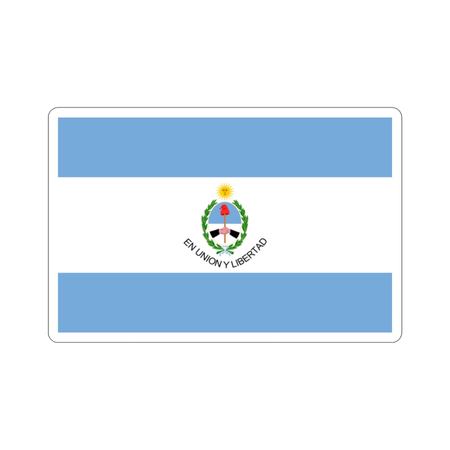 Flag of San Juan Province Argentina STICKER Vinyl Die-Cut Decal-2 Inch-The Sticker Space