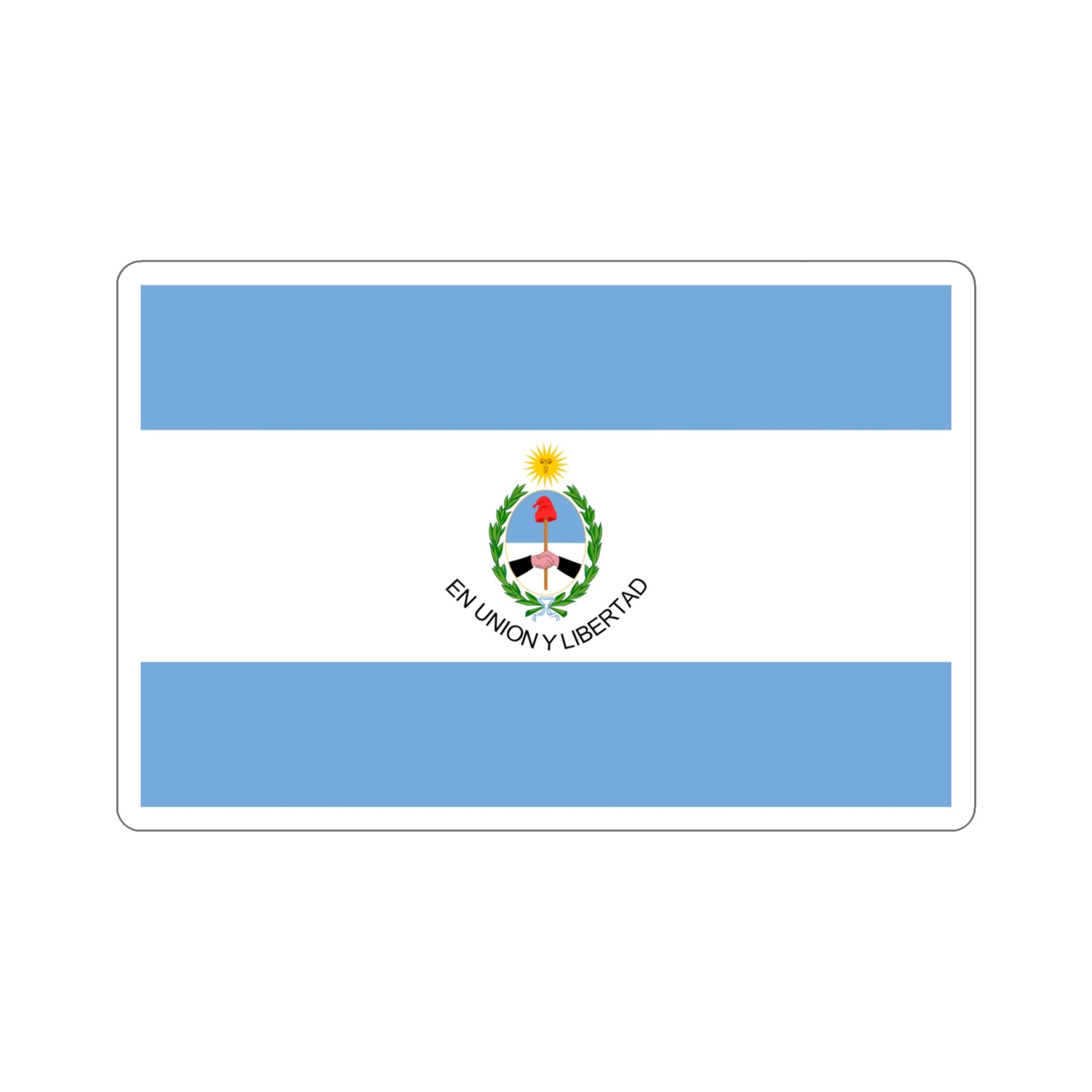 Flag of San Juan Province Argentina STICKER Vinyl Die-Cut Decal-4 Inch-The Sticker Space