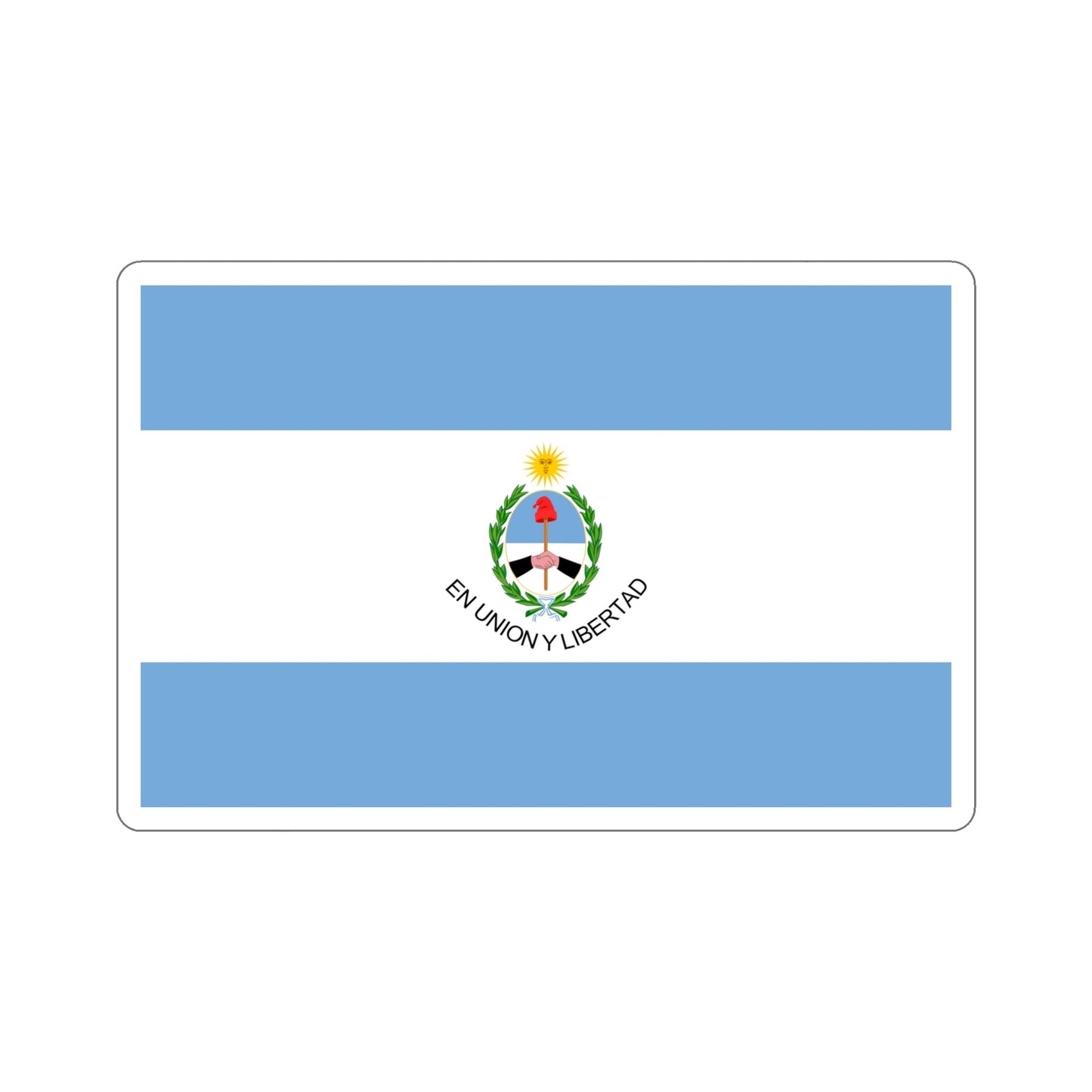 Flag of San Juan Province Argentina STICKER Vinyl Die-Cut Decal-5 Inch-The Sticker Space