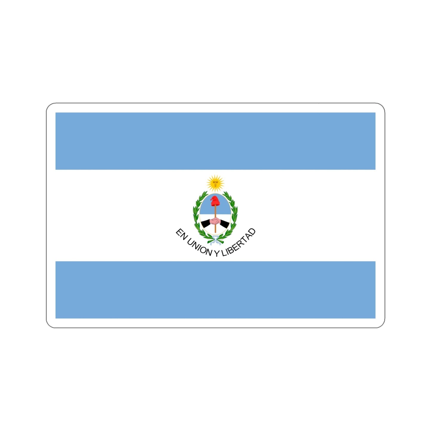 Flag of San Juan Province Argentina STICKER Vinyl Die-Cut Decal-6 Inch-The Sticker Space