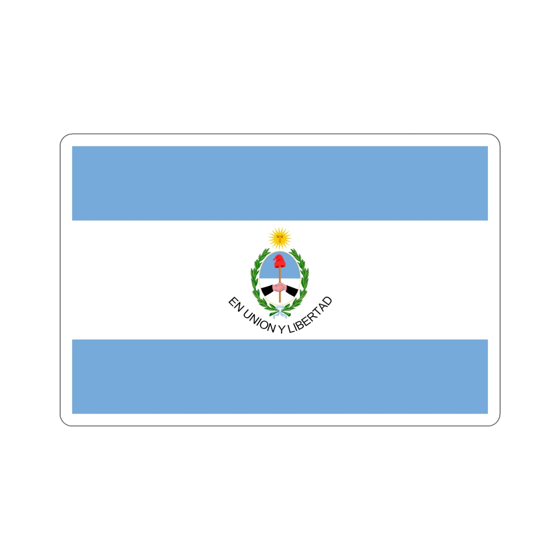 Flag of San Juan Province Argentina STICKER Vinyl Die-Cut Decal-6 Inch-The Sticker Space
