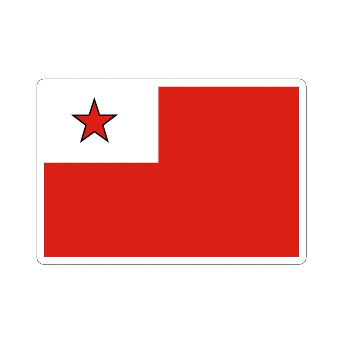 Flag of the Chief of Army of Cuba STICKER Vinyl Die-Cut Decal-2 Inch-The Sticker Space