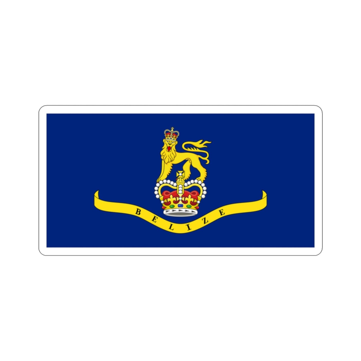 Flag of the Governor-General of Belize STICKER Vinyl Die-Cut Decal-2 Inch-The Sticker Space