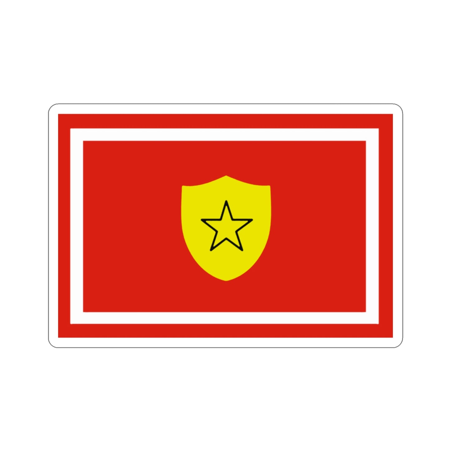 Flag of the Minister of the Revolutionary Armed Forces of Cuba STICKER Vinyl Die-Cut Decal-2 Inch-The Sticker Space