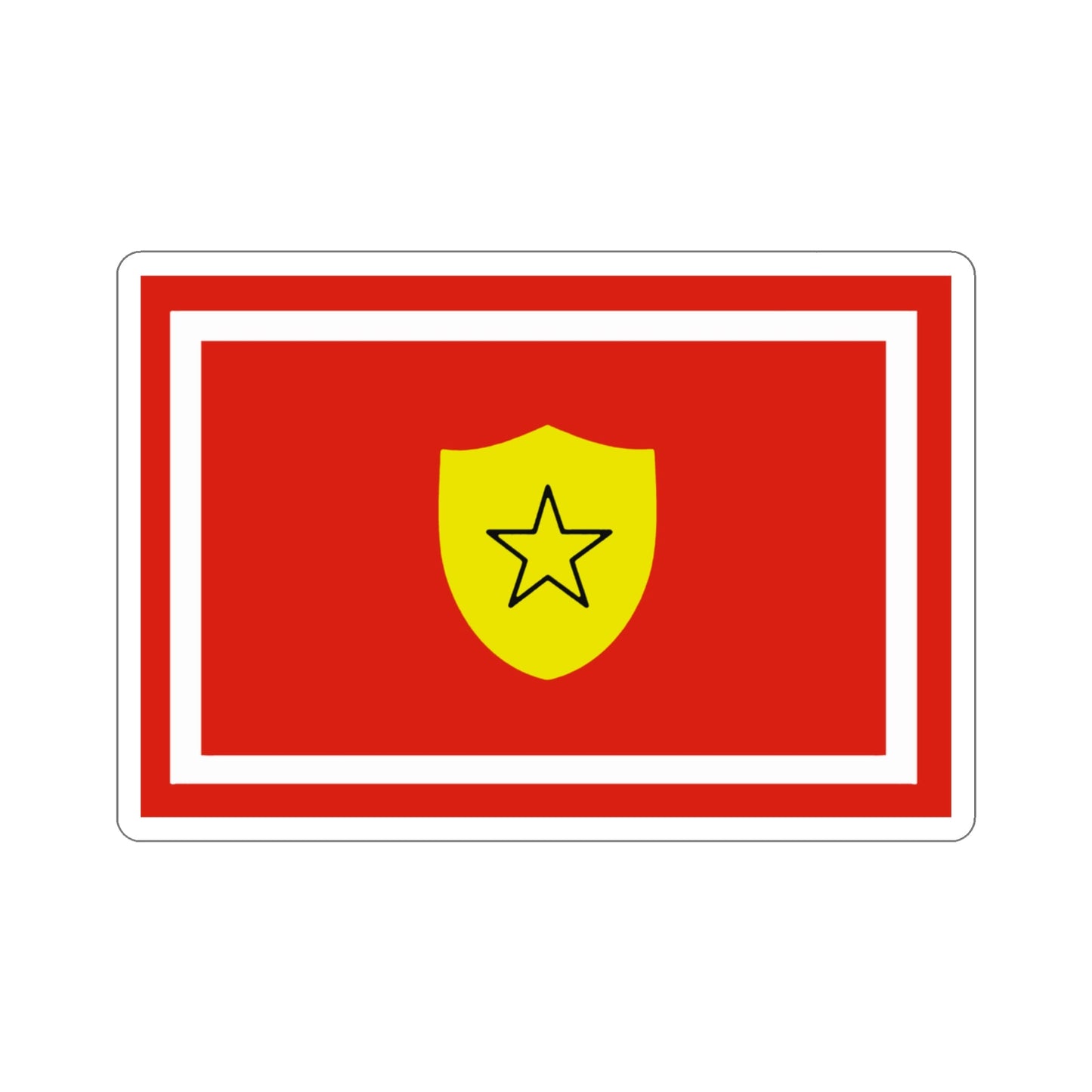 Flag of the Minister of the Revolutionary Armed Forces of Cuba STICKER Vinyl Die-Cut Decal-3 Inch-The Sticker Space