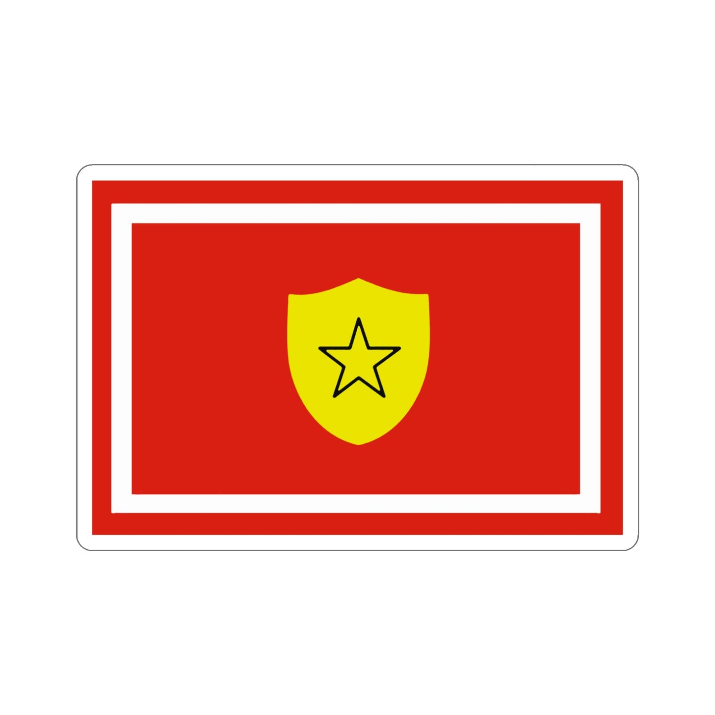 Flag of the Minister of the Revolutionary Armed Forces of Cuba STICKER Vinyl Die-Cut Decal-5 Inch-The Sticker Space