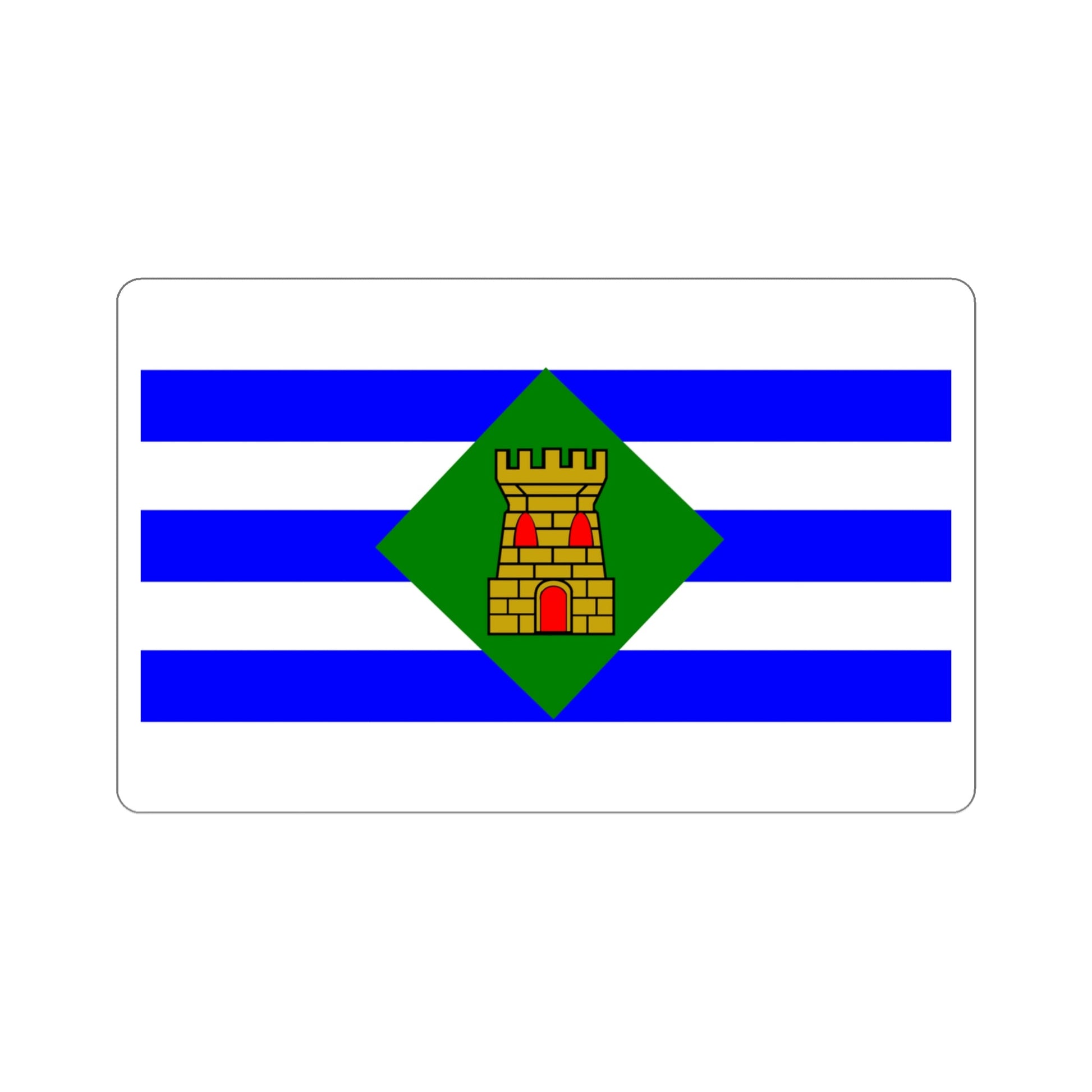 Flag of Vieques Puerto Rico STICKER Vinyl Die-Cut Decal-4 Inch-The Sticker Space