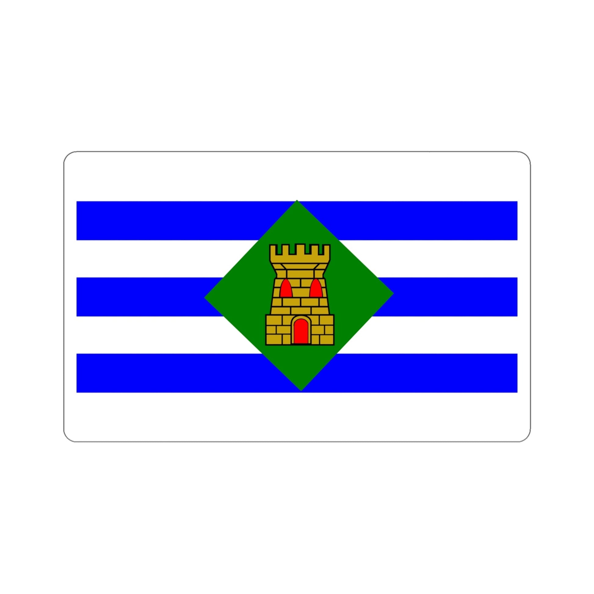 Flag of Vieques Puerto Rico STICKER Vinyl Die-Cut Decal-5 Inch-The Sticker Space