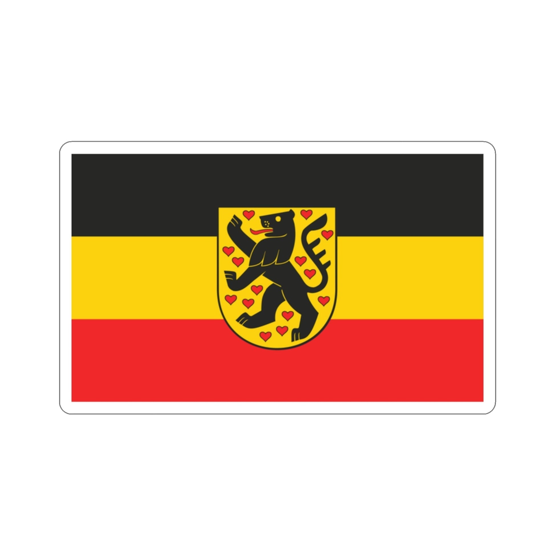 Flagge von Weimar Deutschland STICKER Vinyl gestanzter Aufkleber