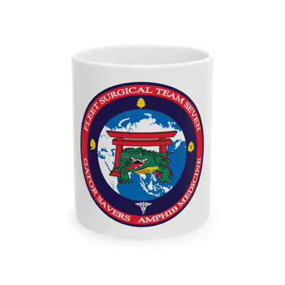 Fleet Surgical Team 7 (U.S. Navy) White Coffee Mug-11oz-The Sticker Space