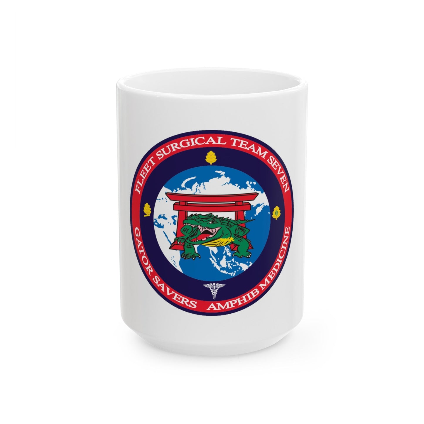 Fleet Surgical Team 7 (U.S. Navy) White Coffee Mug-15oz-The Sticker Space