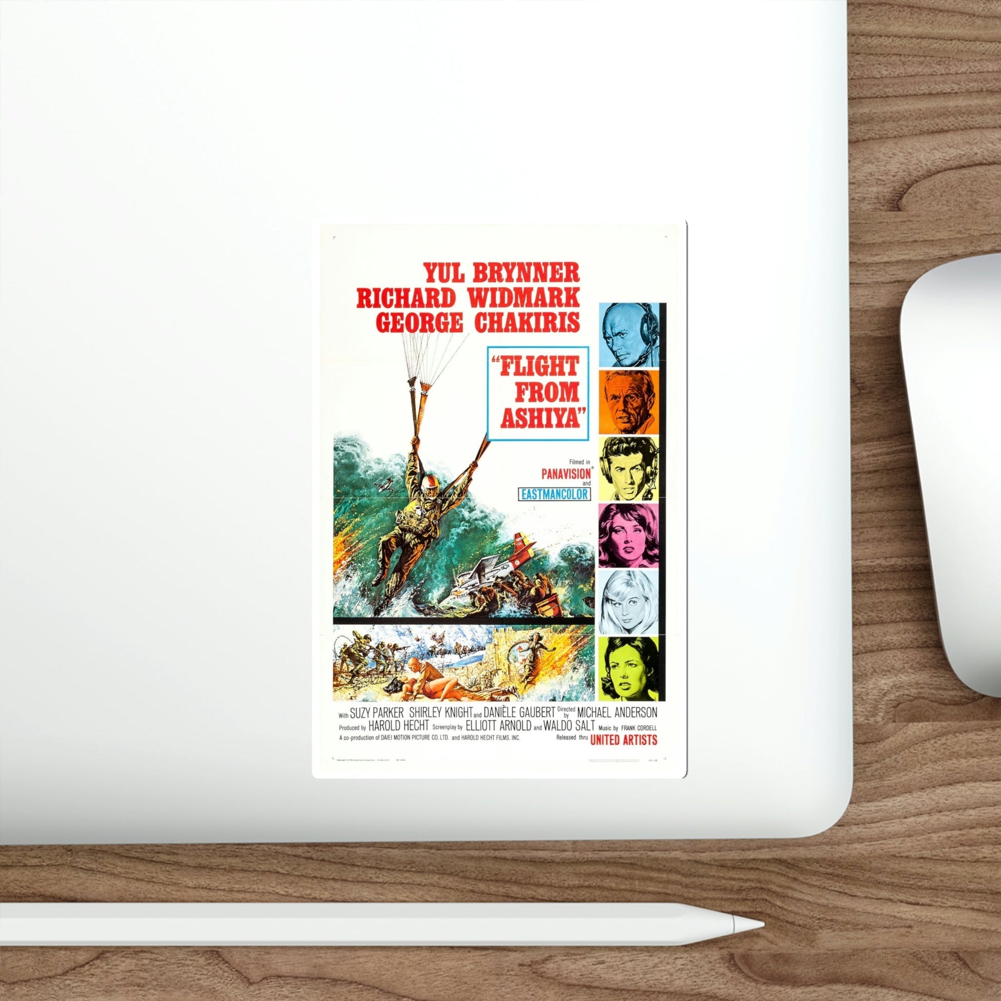 Flight from Ashiya 1964 Movie Poster STICKER Vinyl Die-Cut Decal-The Sticker Space