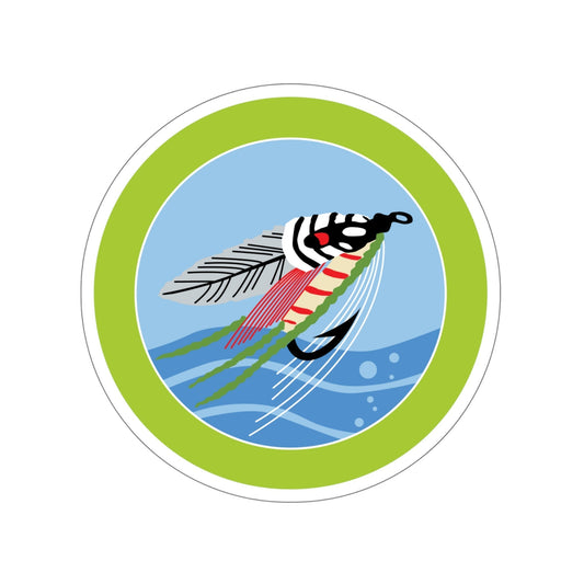 Fly Fishing (Boy Scouts Merit Badge) STICKER Vinyl Die-Cut Decal-6 Inch-The Sticker Space