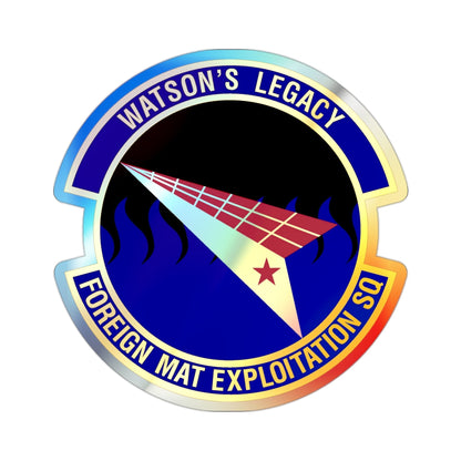 Foreign Material Exploitation Squadron (U.S. Air Force) Holographic STICKER Die-Cut Vinyl Decal-2 Inch-The Sticker Space