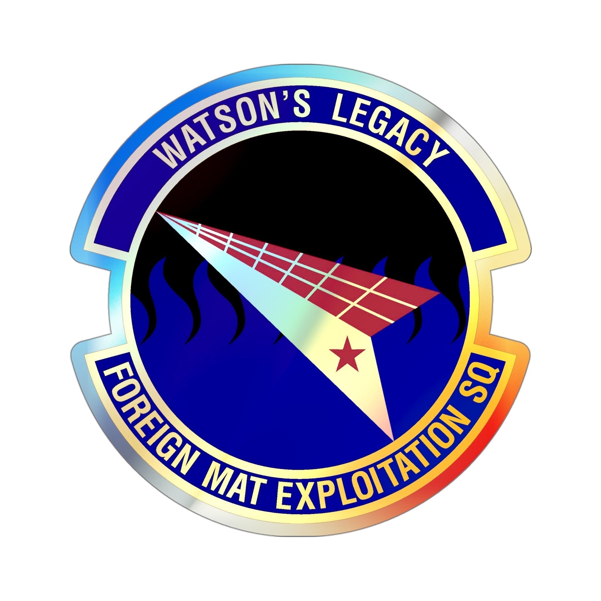 Foreign Material Exploitation Squadron (U.S. Air Force) Holographic STICKER Die-Cut Vinyl Decal-4 Inch-The Sticker Space