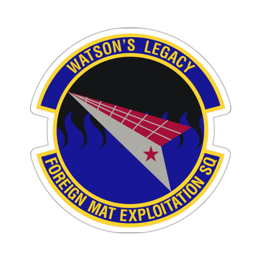 Foreign Material Exploitation Squadron (U.S. Air Force) STICKER Vinyl Die-Cut Decal-White-The Sticker Space