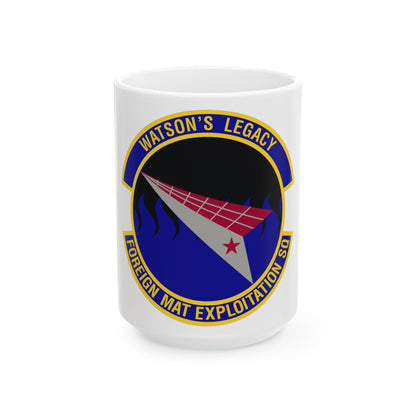 Foreign Material Exploitation Squadron (U.S. Air Force) White Coffee Mug-15oz-The Sticker Space
