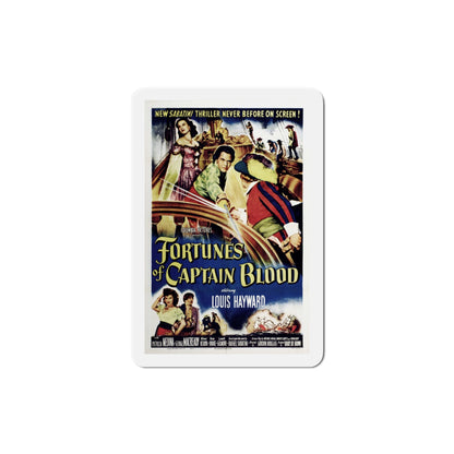 Fortunes of Captain Blood 1950 Movie Poster Die-Cut Magnet-4 Inch-The Sticker Space