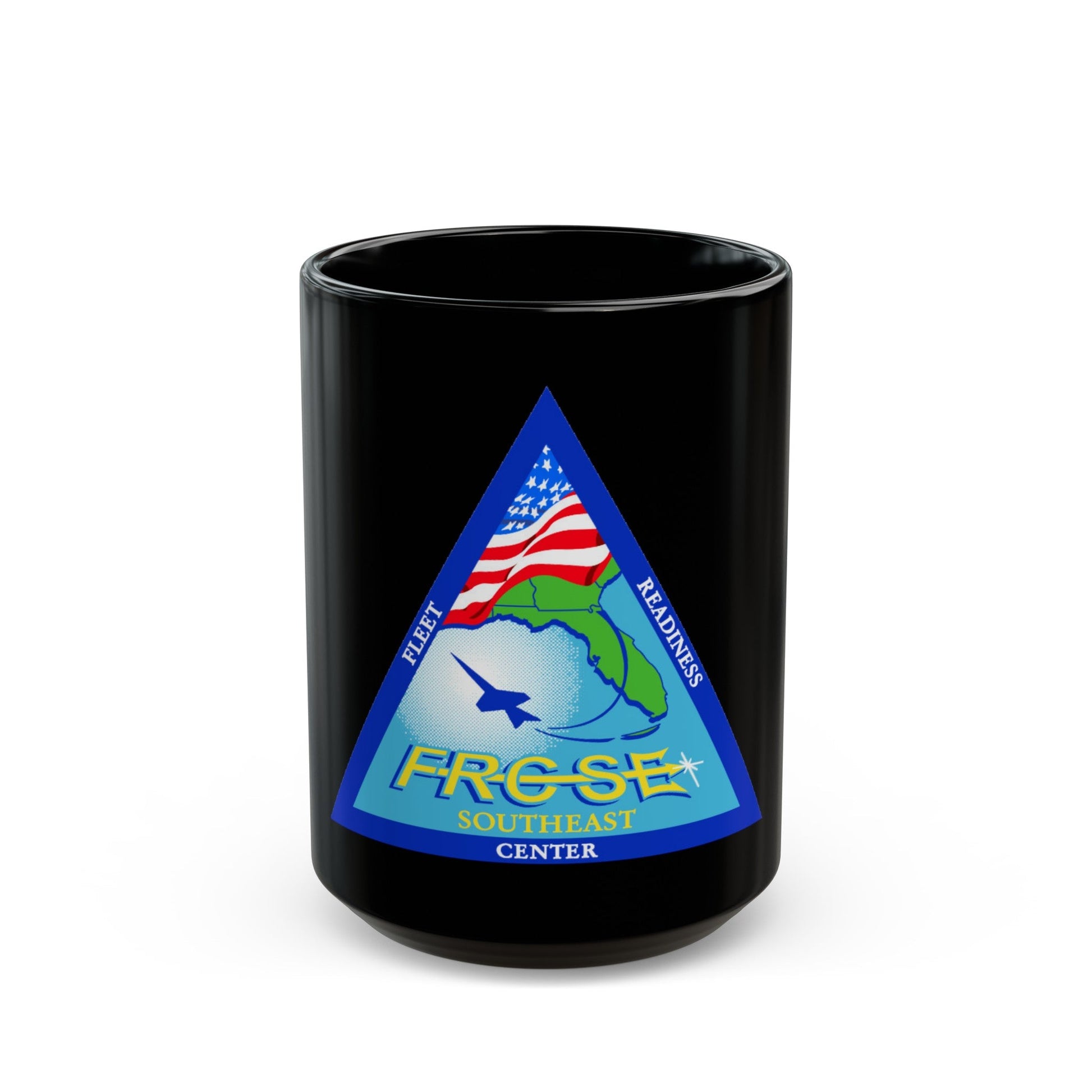 FRCSE Fleet Readiness Center South East (U.S. Navy) Black Coffee Mug-15oz-The Sticker Space