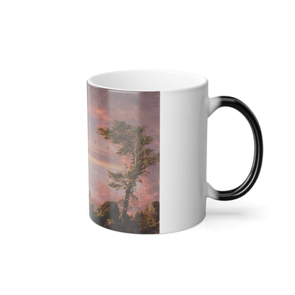 Frederic Edwin Church (1826-1900) Above the Clouds at Sunrise - Color Changing Mug 11oz-11oz-The Sticker Space
