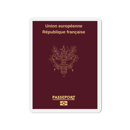 French Passport - Die-Cut Magnet-2" x 2"-The Sticker Space