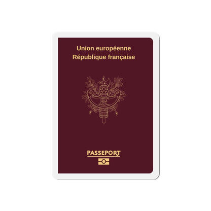 French Passport - Die-Cut Magnet-6 × 6"-The Sticker Space
