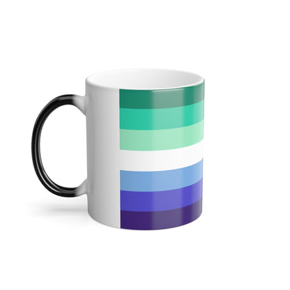 Gay Men Pride Flag - Color Changing Mug 11oz-11oz-The Sticker Space