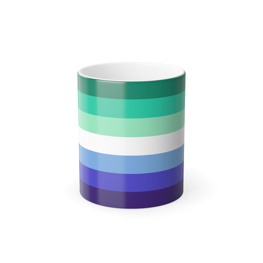 Gay Men Pride Flag - Color Changing Mug 11oz