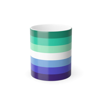 Gay Men Pride Flag - Color Changing Mug 11oz-11oz-The Sticker Space