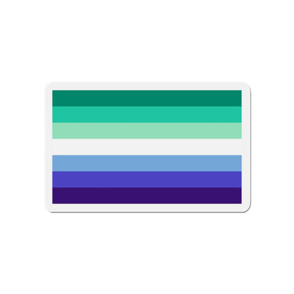 Gay Men Pride Flag - Die-Cut Magnet-5" x 5"-The Sticker Space