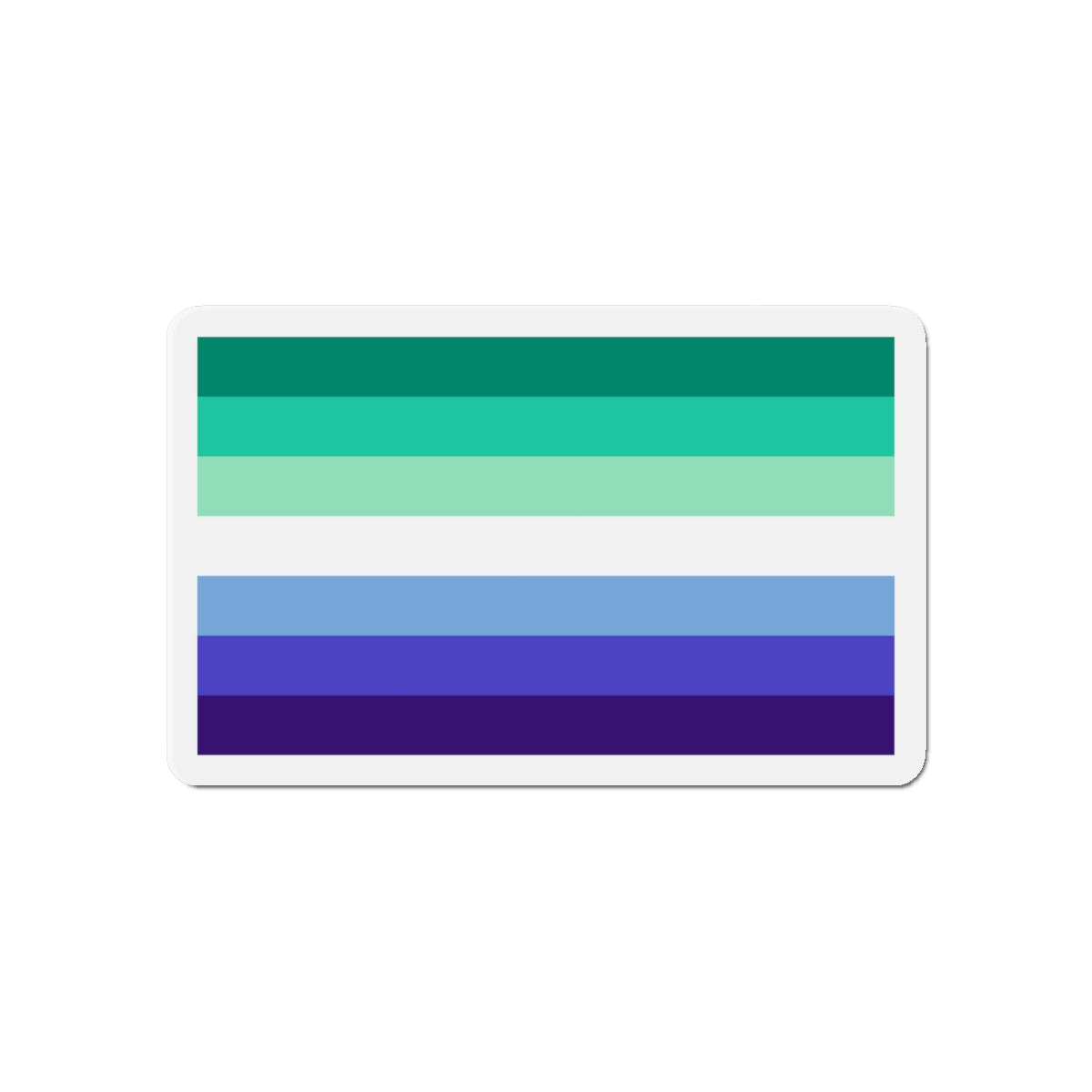 Gay Men Pride Flag - Die-Cut Magnet-6 × 6"-The Sticker Space