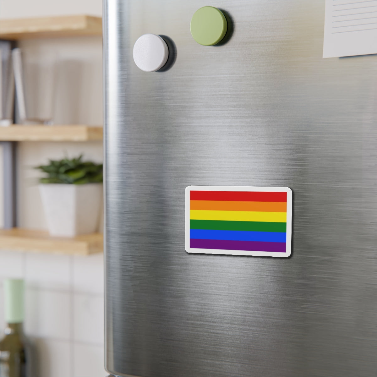 Gay Pride Flag - Die-Cut Magnet-The Sticker Space