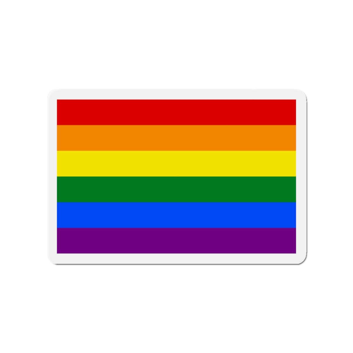 Gay Pride Flag - Die-Cut Magnet-2" x 2"-The Sticker Space