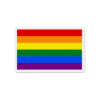Gay Pride Flag - Die-Cut Magnet-4" x 4"-The Sticker Space